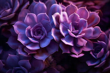 purple succulent flower close up image