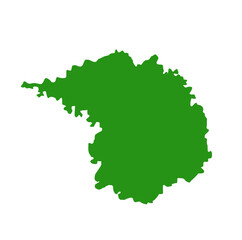 Hingoli dist map in green color. Hingoli is a district of Maharashtra.