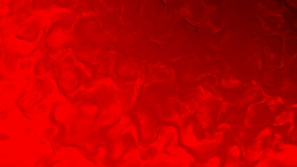 blazing red and orange bio shapes lay - abstract 3D rendering - obrazy, fototapety, plakaty