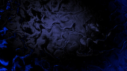 dark blue gradient strange curves material - abstract 3D rendering