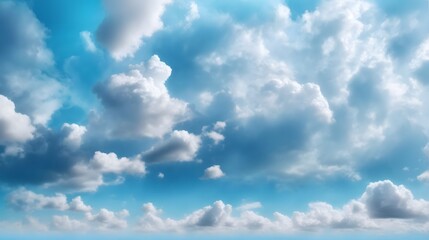 Fototapeta premium Realistic Cloudy Day Sky Background Daylight Blue Sky With Clouds Sunny Day Sky With Clouds Daytime Sky AI Generative