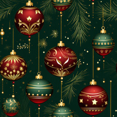 Seamless Ornament Tile created with Generative AI technology