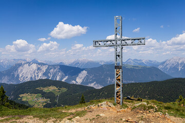 view from the top of Zwölferkopf in the Otztal, Tyrol, Austria