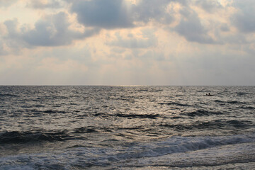 clouds over the sea natural background
