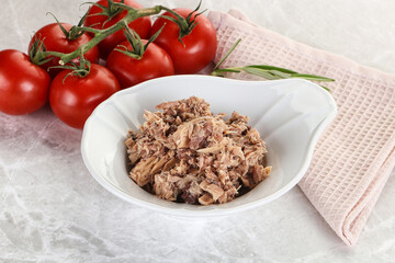 Canned tuna fish for salad