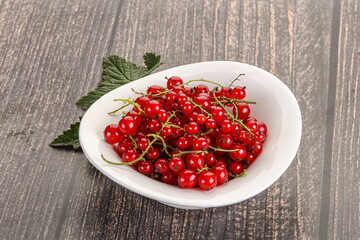 Sweet ripe red currant berries