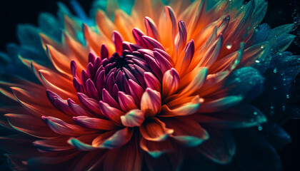 Vibrant petals in multi colored bouquet showcase beauty in nature growth generated by AI