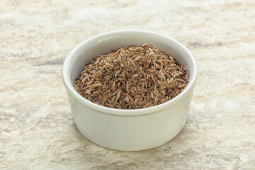 Zira seeds in the bowl