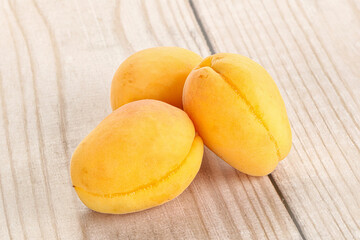 Ripe sweet juicy apricot heap
