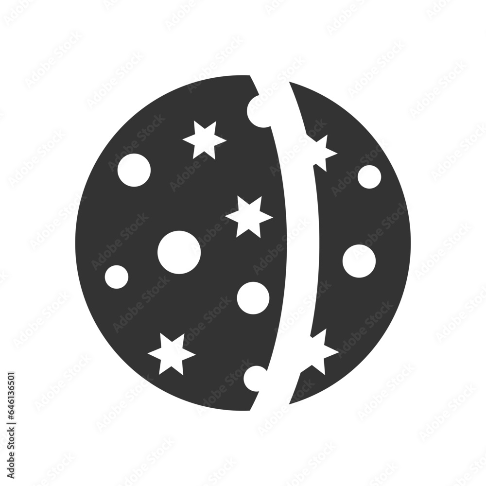Wall mural mercury planet icon