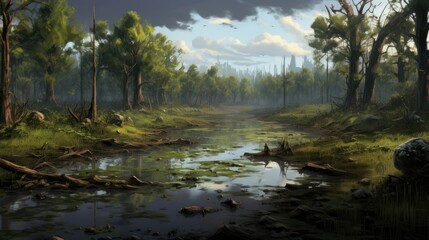 Fantasy Swamps and Wetlands Game Art