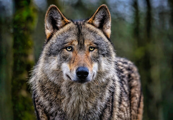 European Wolf - obrazy, fototapety, plakaty
