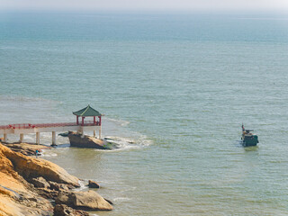 Sunny view of the landscape around Hac Sa Long Chao Kok Coastal Trail