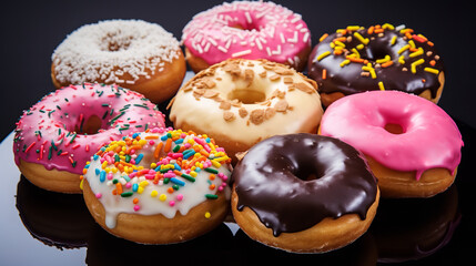 Obraz na płótnie Canvas donut with sprinkles
