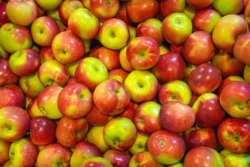 fruit background of fresh apples
