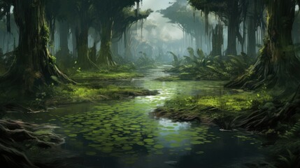Fantasy Swamps and Wetlands Game Art
