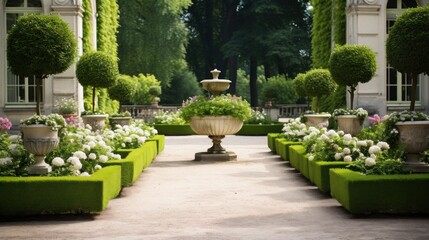 Classic french garden design