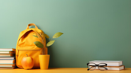 International Students Day. global celebration dedicated to recognizing and honoring contributions of students to academic institutions worldwide. watch, books notebooks, backpack. banner, copy space.