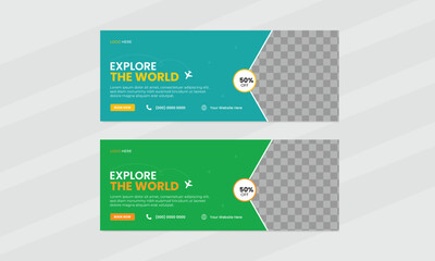 Creative Travel Facebook Cover Template