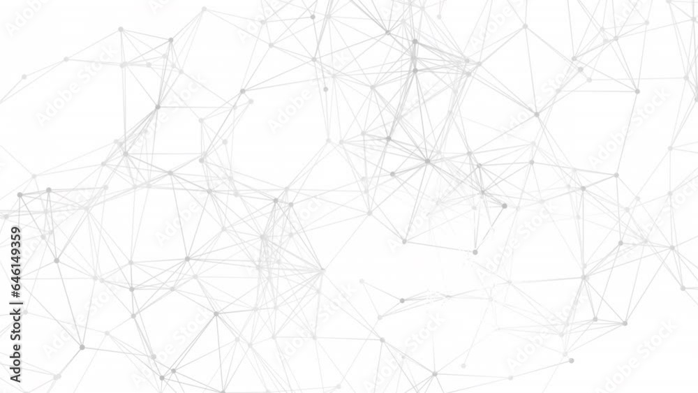 Aufkleber Abstract geometric background. Plexus mesh backdrop. 