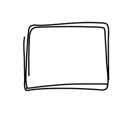 hand drawn sketch rectangle frames