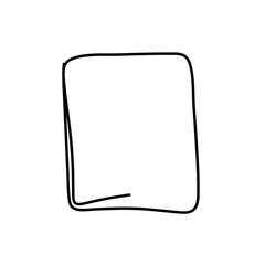 hand drawn sketch rectangle frames