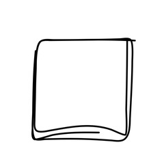 hand drawn sketch rectangle frames