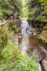 Late afternoon Summer photo of Robert H. Treman State Park near Ithaca NY, Tompkins County New...