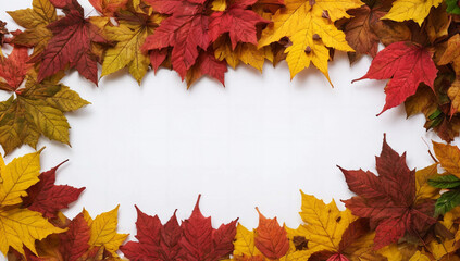 Naklejka na ściany i meble Beautiful autumn leaves