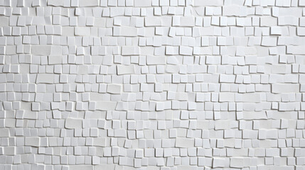 White bricks tile pattern, tiled background 