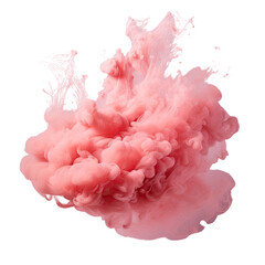 Isolated transparent background with powdered or smoky abstraction