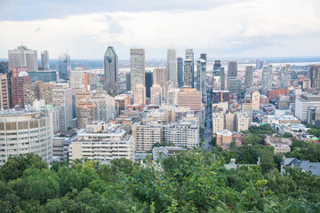 Beautiful view of Montreal, Canada