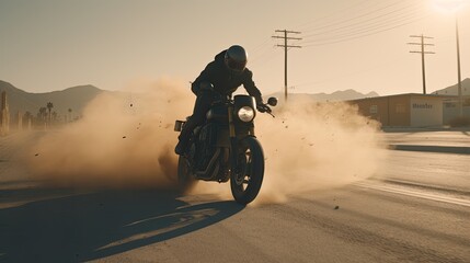 A Thrilling High Speed Motorcycle Chase Made With Generative