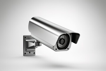 a surveillance camera isolated on a white background.