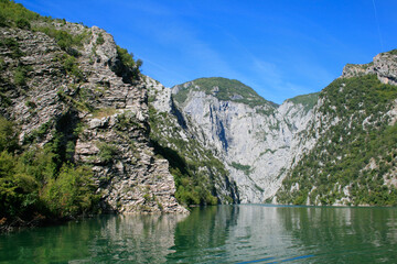 Fototapeta na wymiar Albanian Alps, Lake Fierza