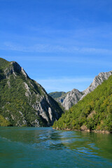 Naklejka na ściany i meble Albanian Alps, Lake Fierza