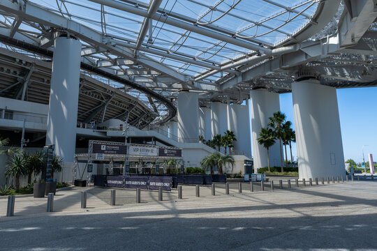 The USA, Los Angeles, 7 September 2023: SoFi Stadium in Los Angeles is a state-of-the-art sports and entertainment venue that opened in 2020. It will host the 2026 World Cup games. 