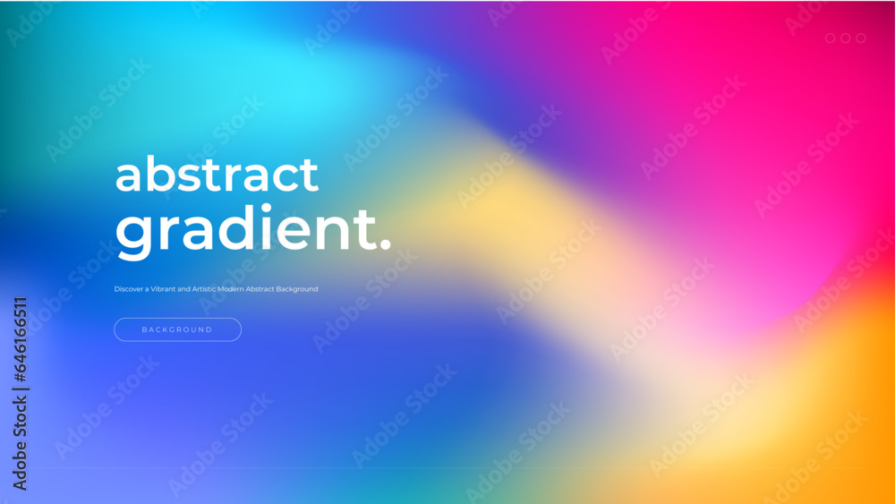 Poster Vector colorful gradient trendy background abstract