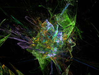 Imaginatory fractal abstract background Image