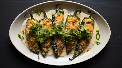 Chiles rellenos - Mexican food 