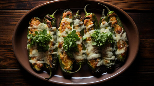 Chiles rellenos - Mexican food 