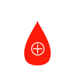 Blood Drop Vector Icon 