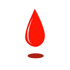 Fototapeta premium Blood Drop Vector Icon 