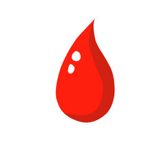 Blood Drop Vector Icon 