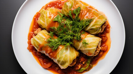 Golubtsy (Stuffed Cabbage Rolls) - Russian food