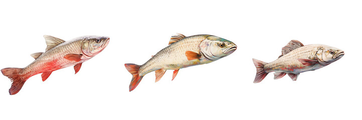 Png Set Redfish on transparent background