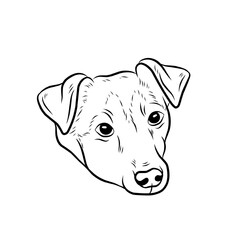 dog with bone, black and white dog vector for poster design, dog design