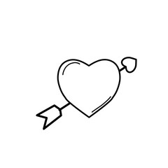 Heart with Arrow Vector Icon 