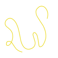 Yellow Long Thread Vector Illustration 