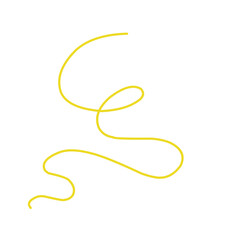 Obraz premium Yellow Long Thread Vector Illustration 